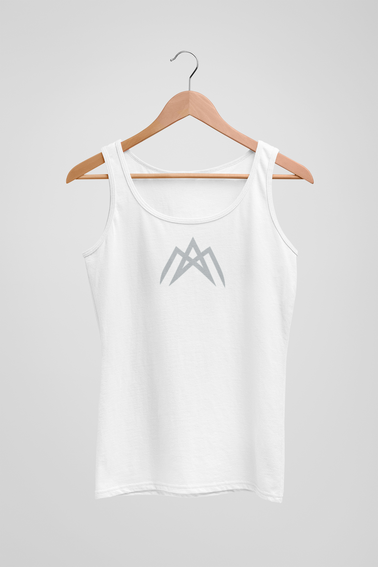 AM Unisex White Tank Top | Ashish Mishra Collection | ATOM NEW YORK