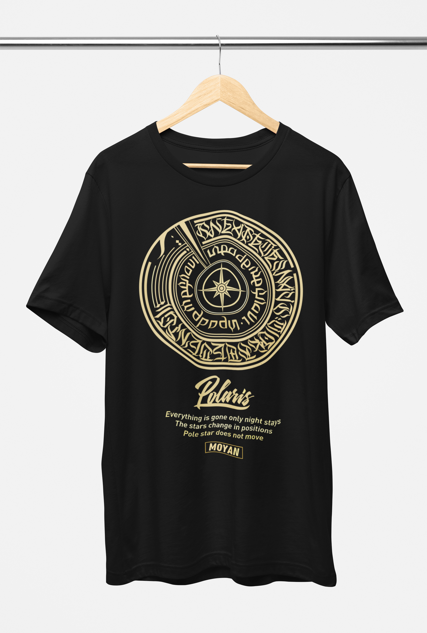 Everything Is Gone Only Night Stays Unisex Black Oversized Tshirt | DJ Paroma Collection | ATOM