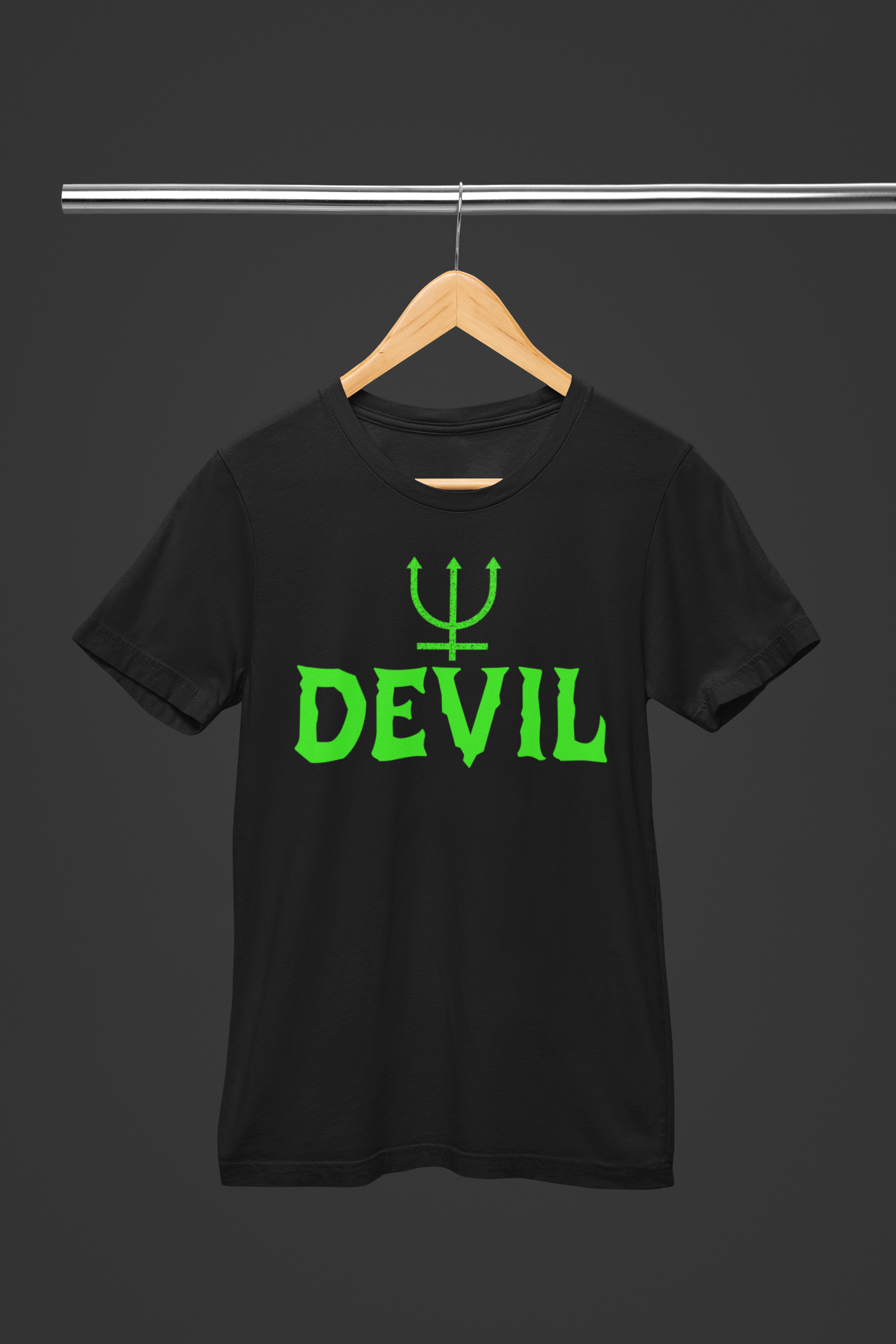 Devil Glowing In Night Unisex Black Oversized Tshirt | DJ Paroma Collection | ATOM