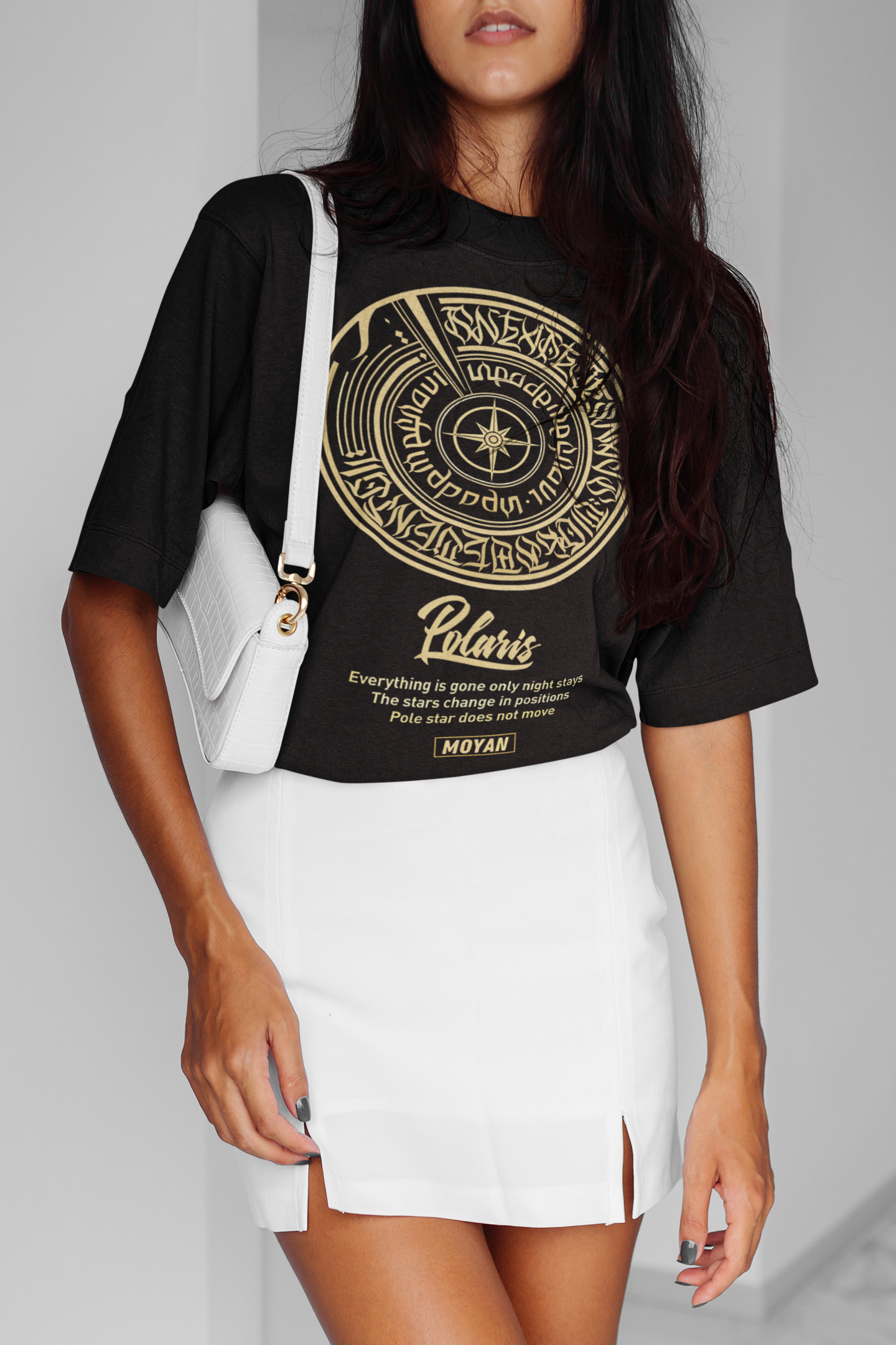 Everything Is Gone Only Night Stays Unisex Black Oversized Tshirt | DJ Paroma Collection | ATOM