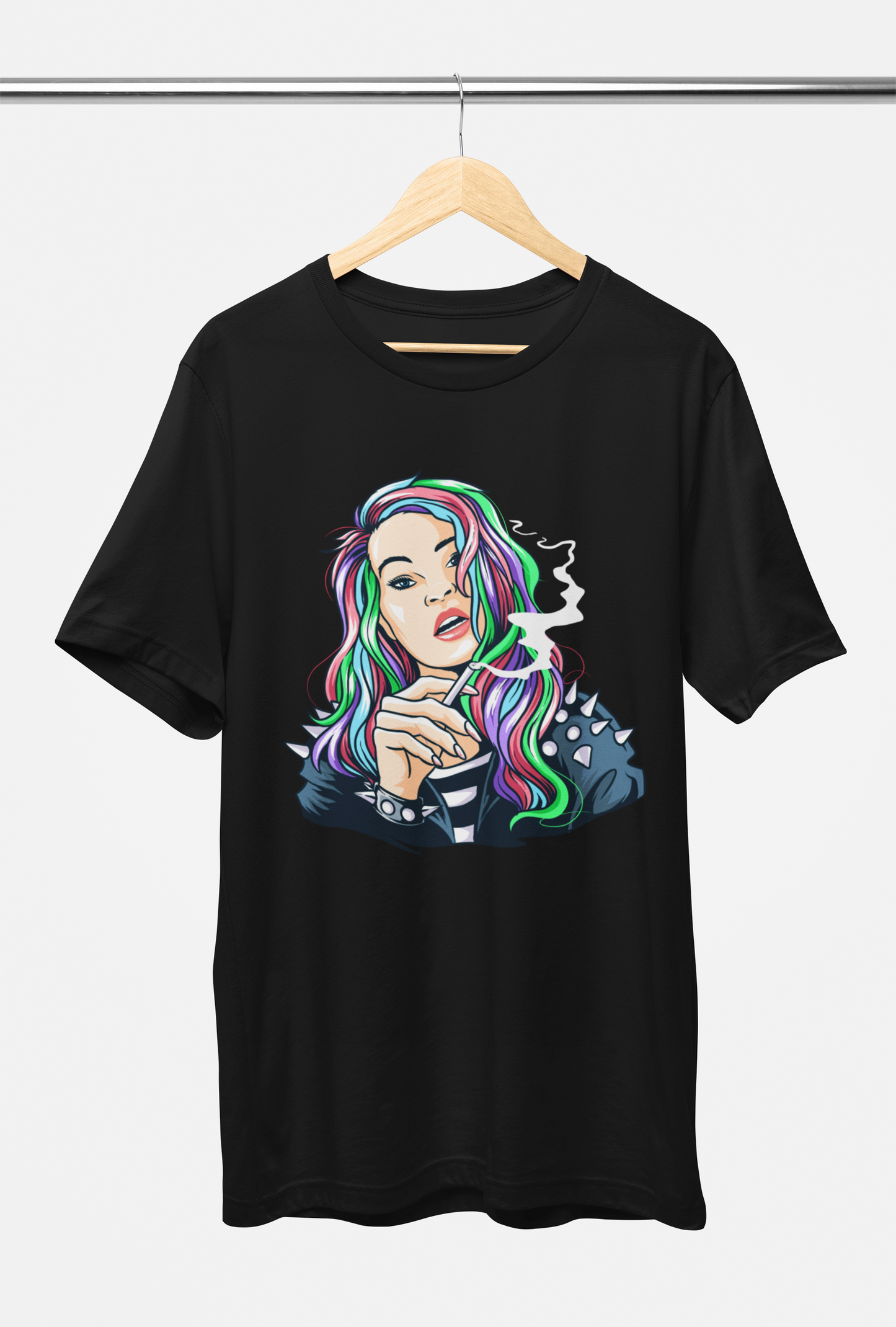 Anime Smoking Women Unisex Black Oversized Tshirt | DJ Paroma Collection | ATOM