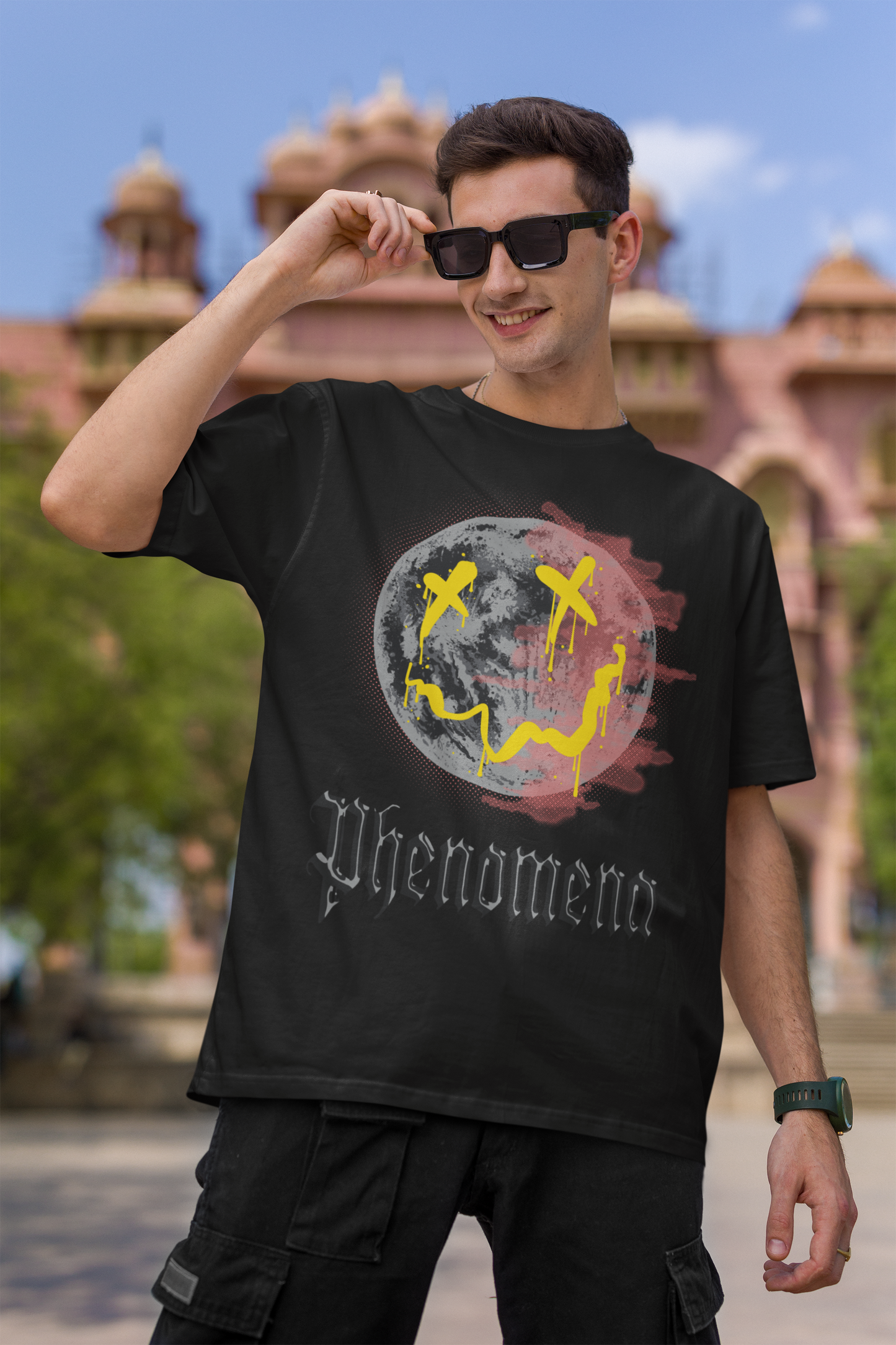 Phenomena Unisex Black Oversized Tshirt | DJ Paroma Collection | ATOM