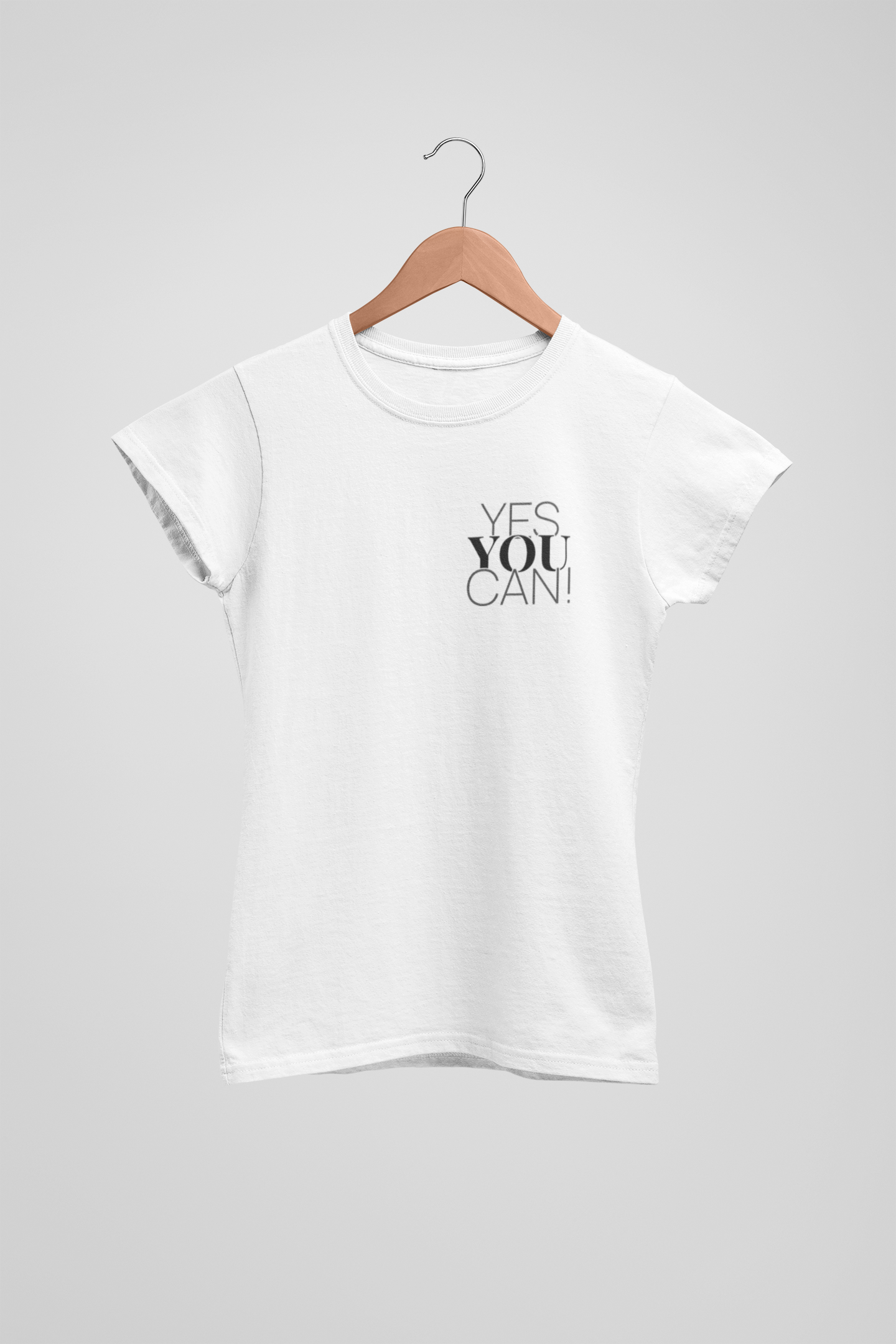 Yes You Can! Unisex White Round Neck T-Shirt | Ashish Mishra Collection | ATOM NEW YORK