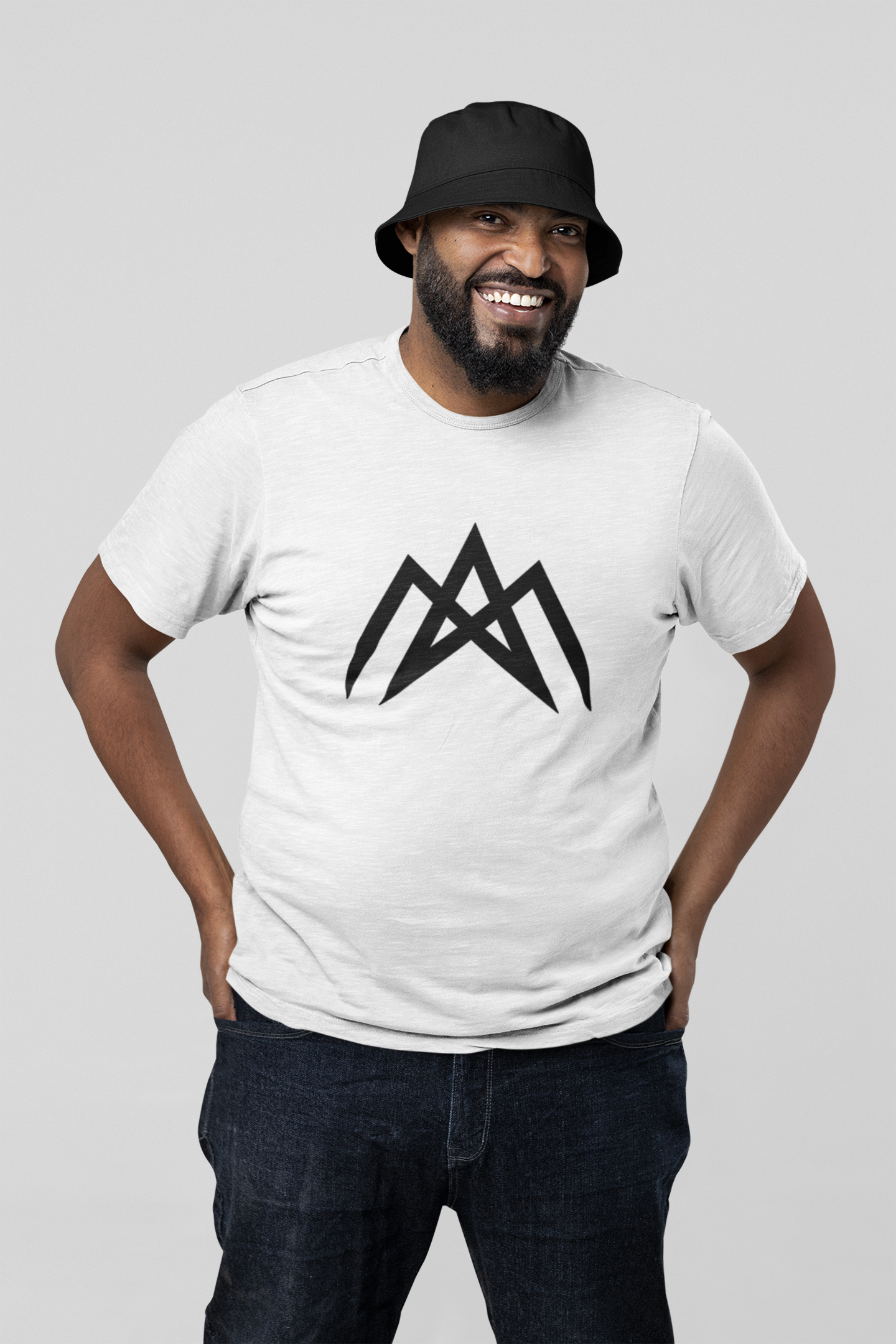 AM Unisex White Oversized T-Shirt | Ashish Mishra Collection | ATOM NEW YORK