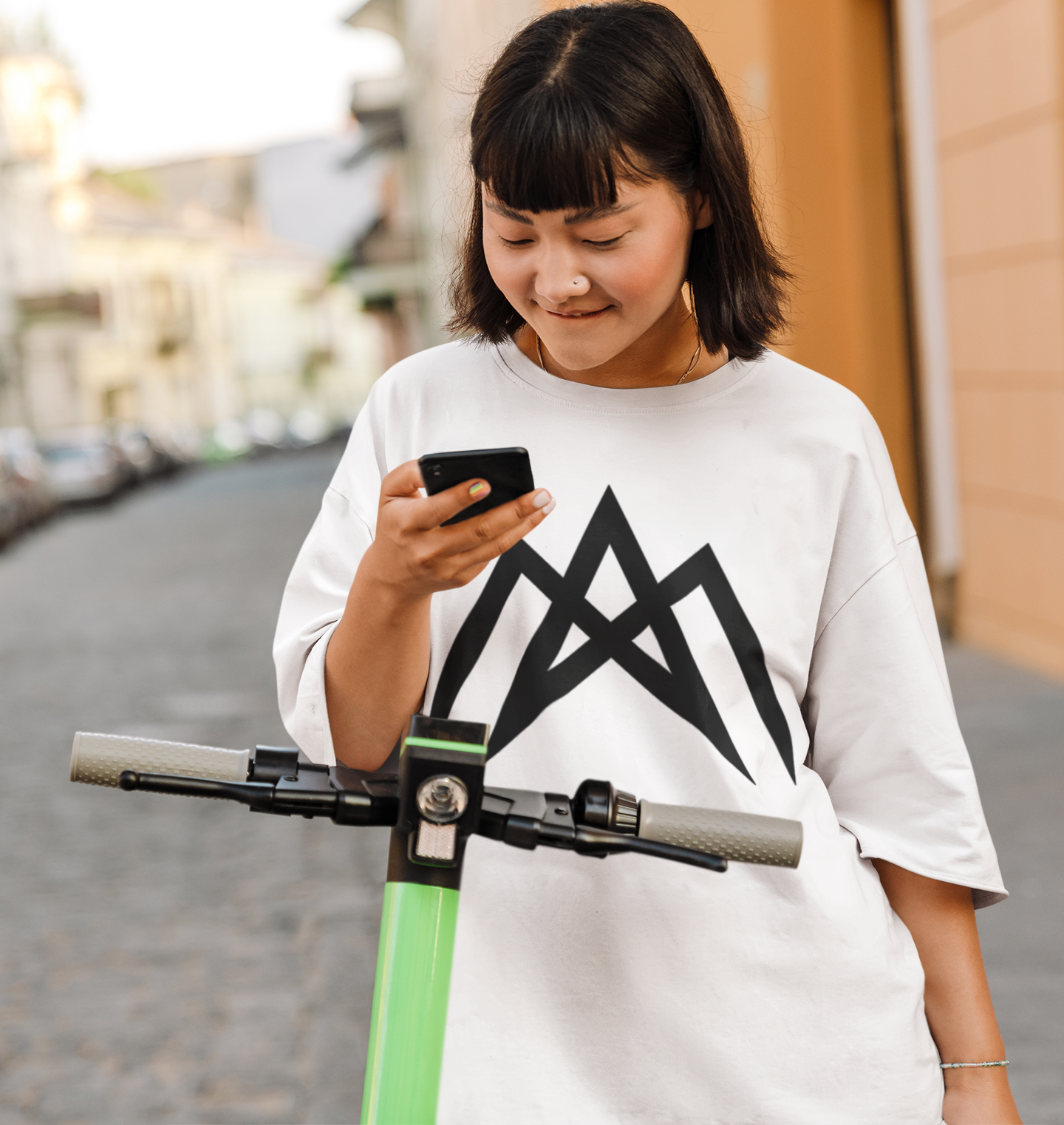 AM Unisex White Oversized T-Shirt | Ashish Mishra Collection | ATOM NEW YORK