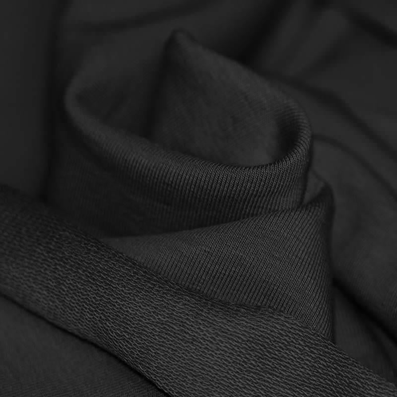 French Terry ANY Black Unisex Oversize T-Shirt