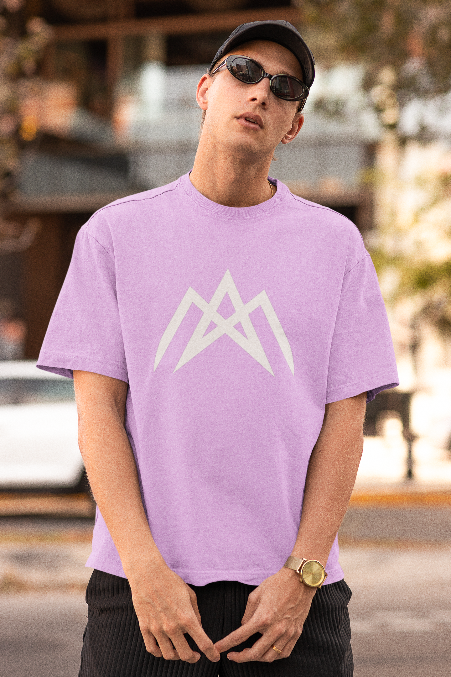 Unisex Lilac Oversized T-Shirt | Ashish Mishra Collection | ATOM NEW YORK