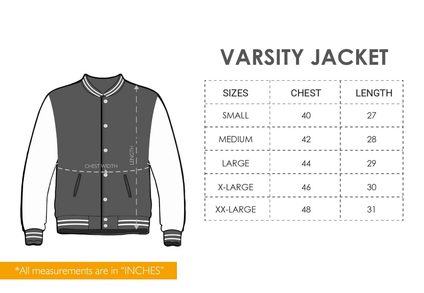 Signature Varsity Jacket - Black And Melange White