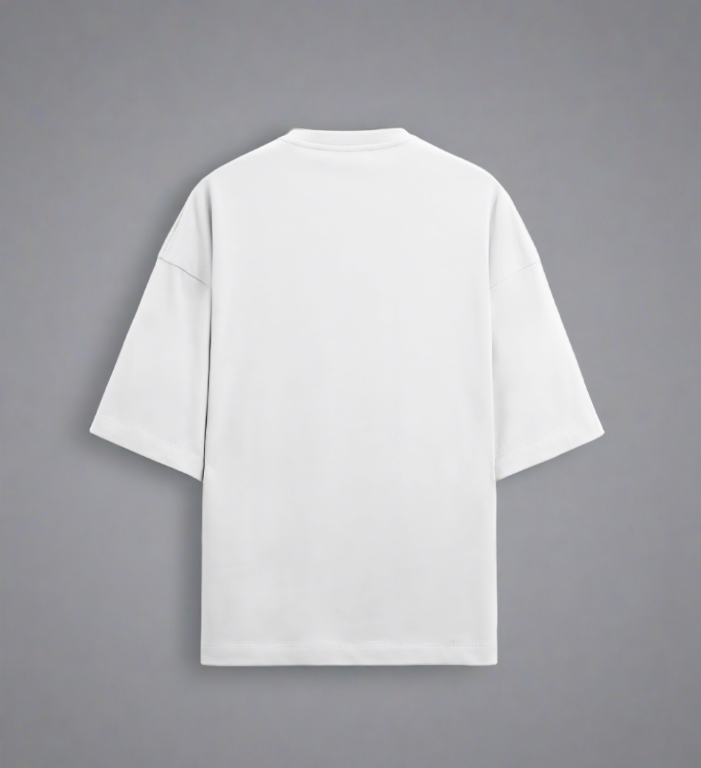 Terry (280 GSM) Wardiere White Oversize T-Shirt For Men