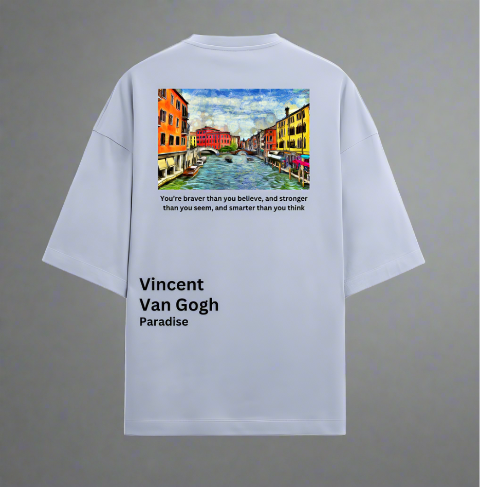 Terry (280 GSM) Paradise Lavender Oversize T-Shirt For Men