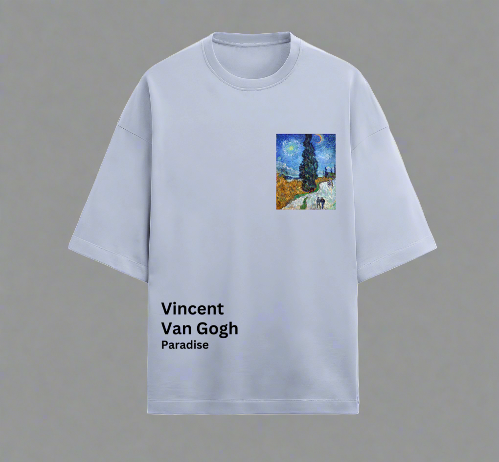 Terry (280 GSM) Paradise Lavender Oversize T-Shirt For Men
