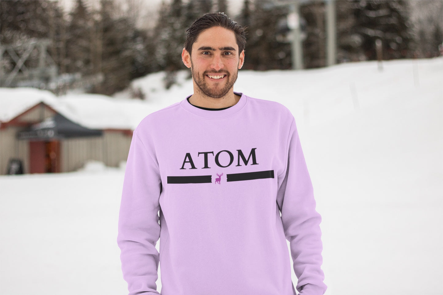 ATOM Classic Signature Lavender Sweatshirt For Men
