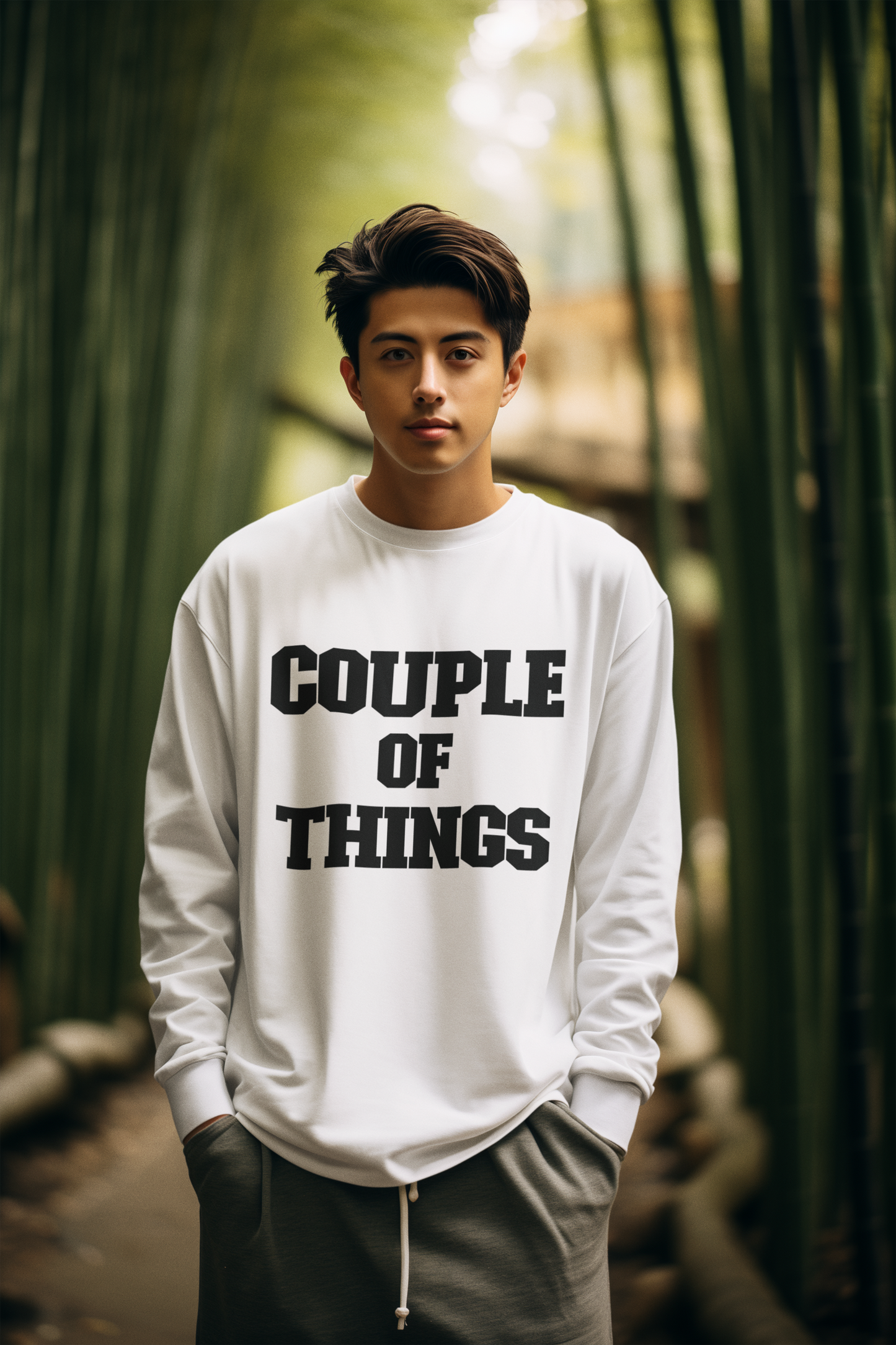 Couple Of Things Black College Font White Unisex Sweatshirt | RJ Anmol Collection