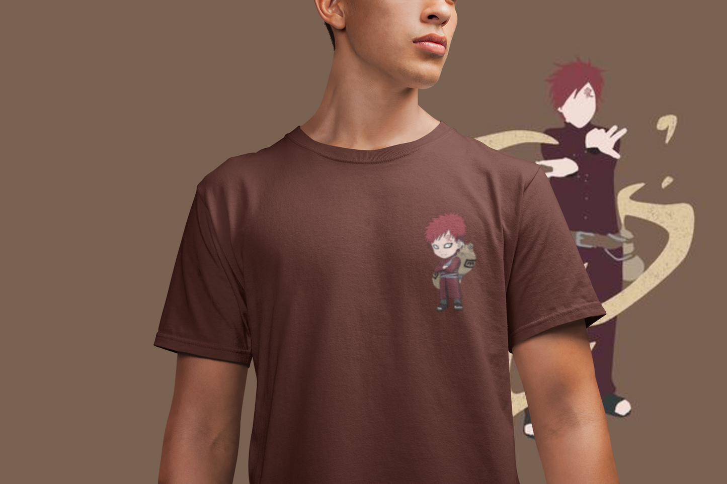 Anime Tshirt For Mens Gaara namikaze