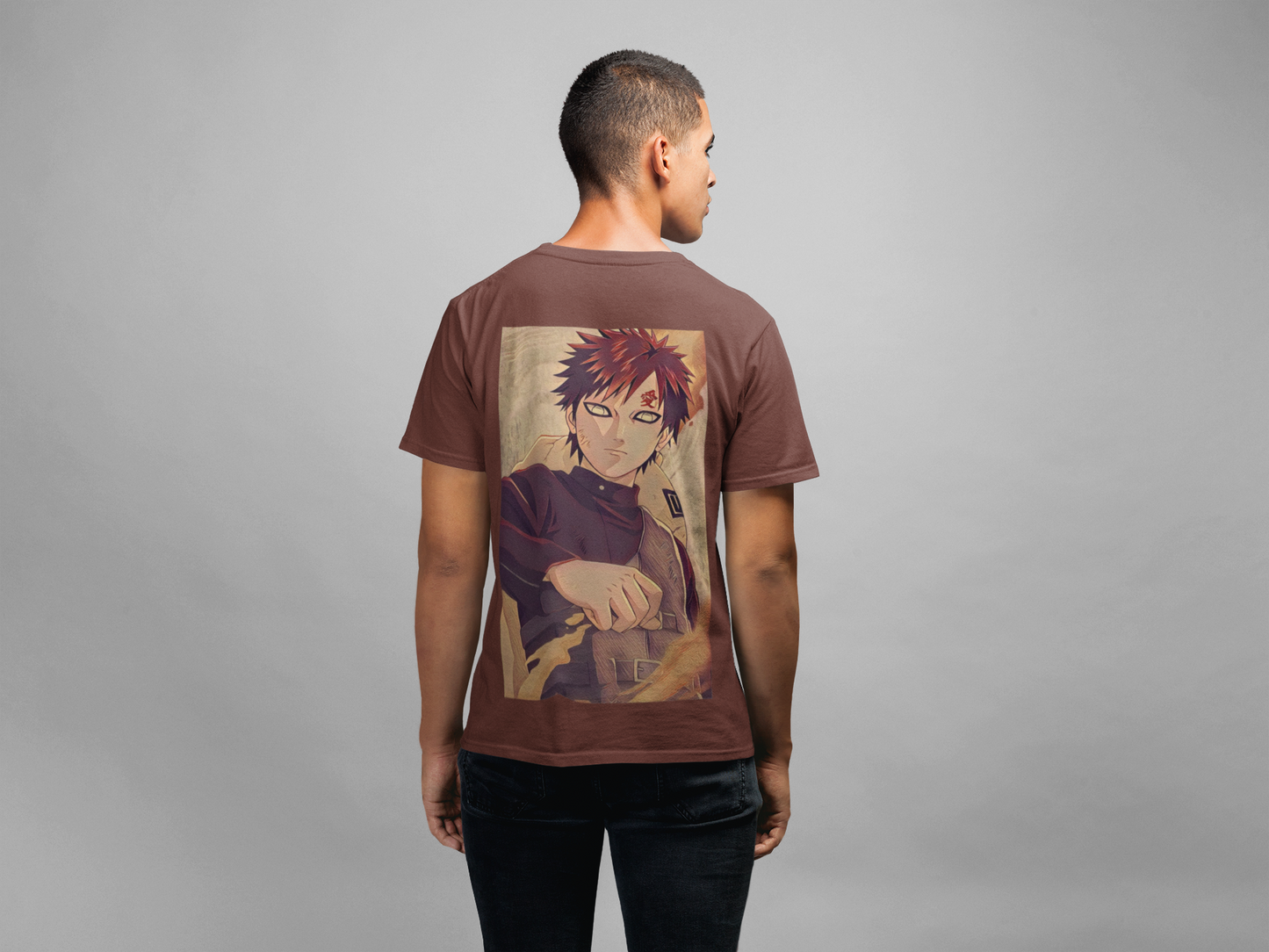 Anime Tshirt For Mens Gaara namikaze