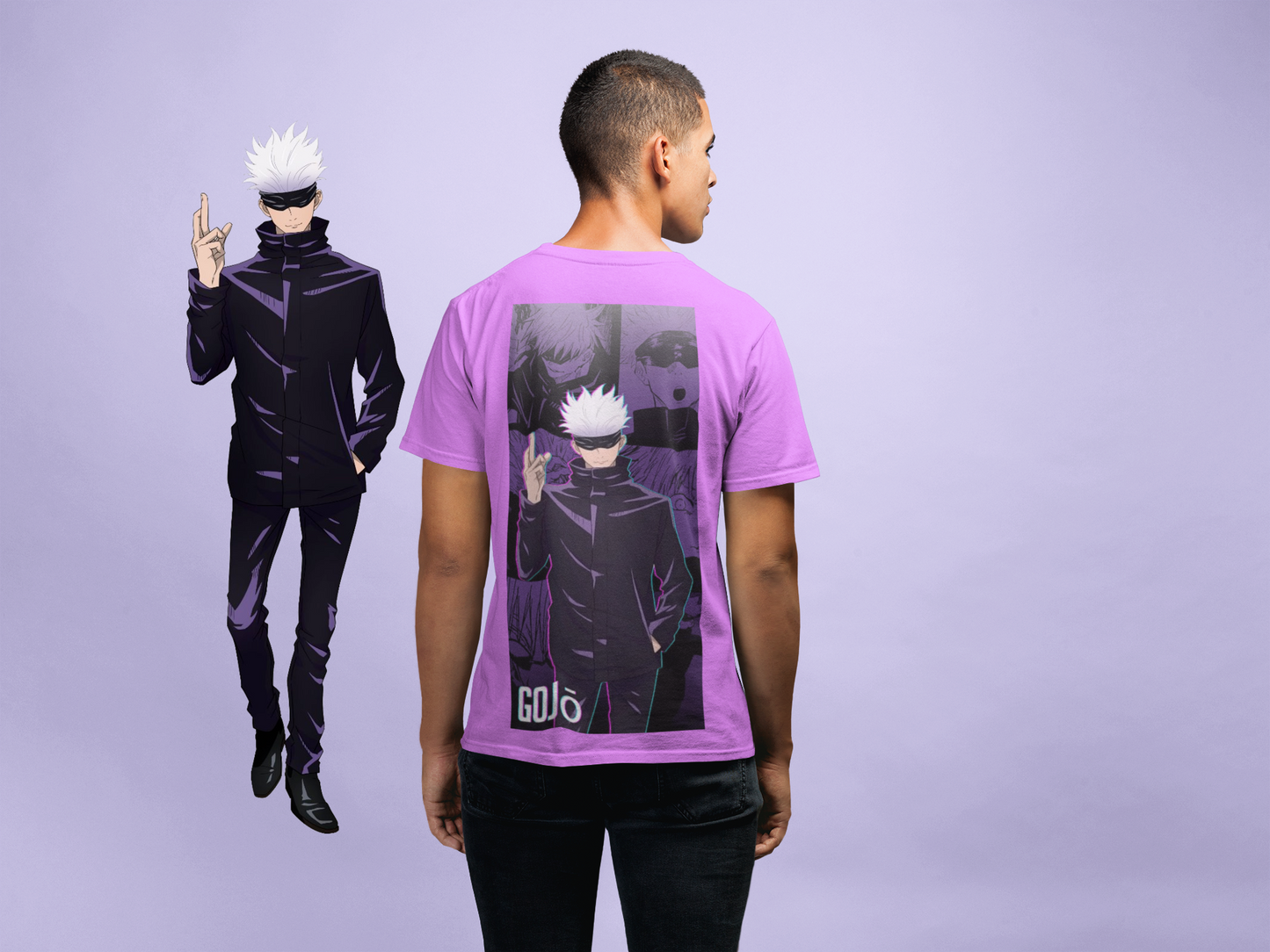 Anime Tshirt For Mens Gojo Satoru