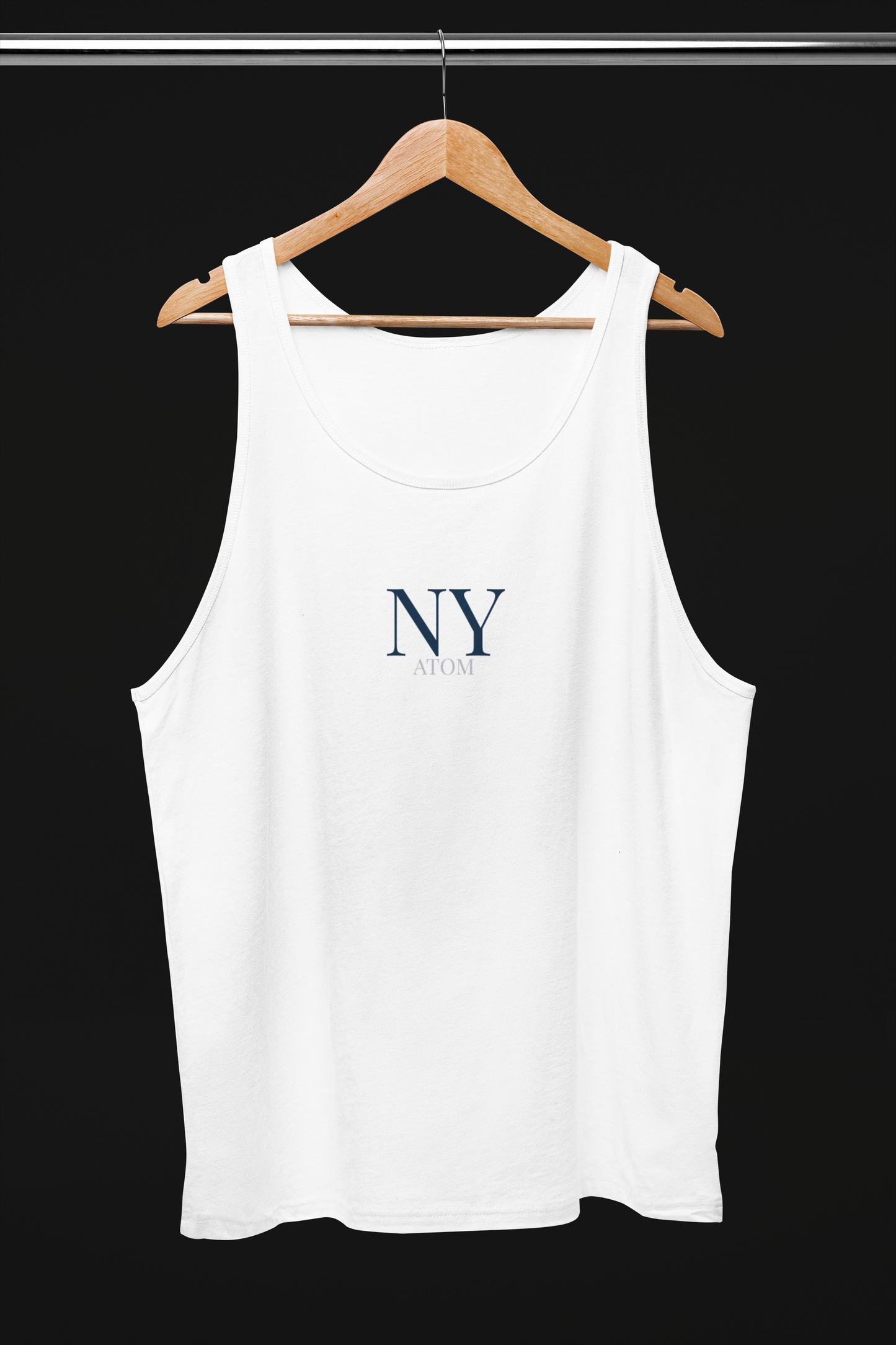 NY ATOM White Tank Top For Women