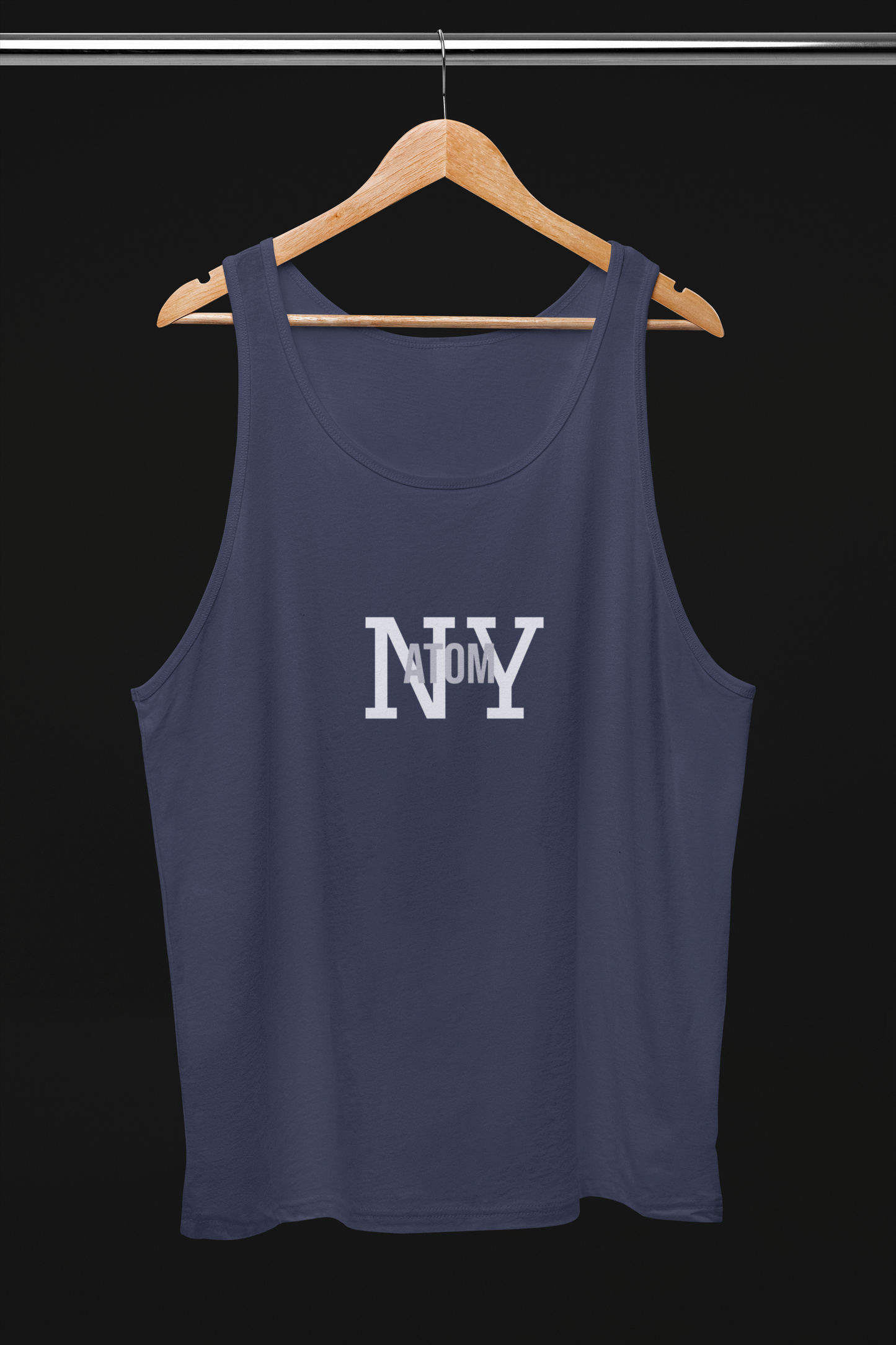 NY ATOM Navy Blue Tank Top For Women