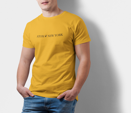 Atom New York Signature Mustard Yellow T-Shirt For Men