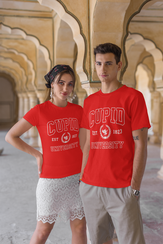 Cupid University Red Couple T-Shirt
