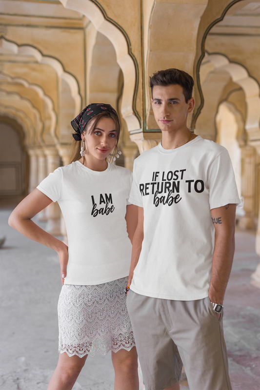 If Lost Return To Babe Couple T-Shirt