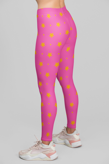 Starry Print Pink Legging