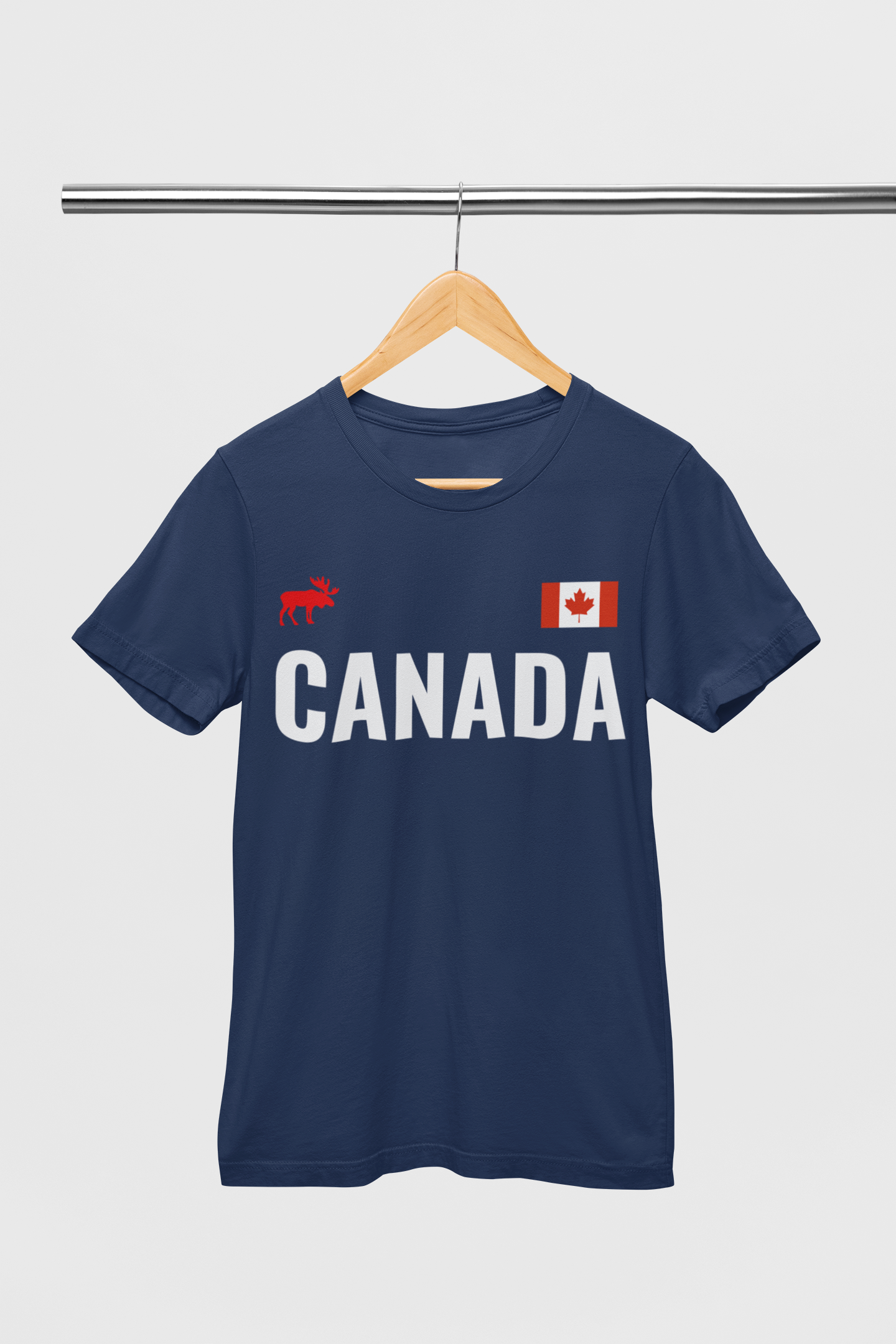 ATOM Signature Canada Navy Blue T-Shirt For Men