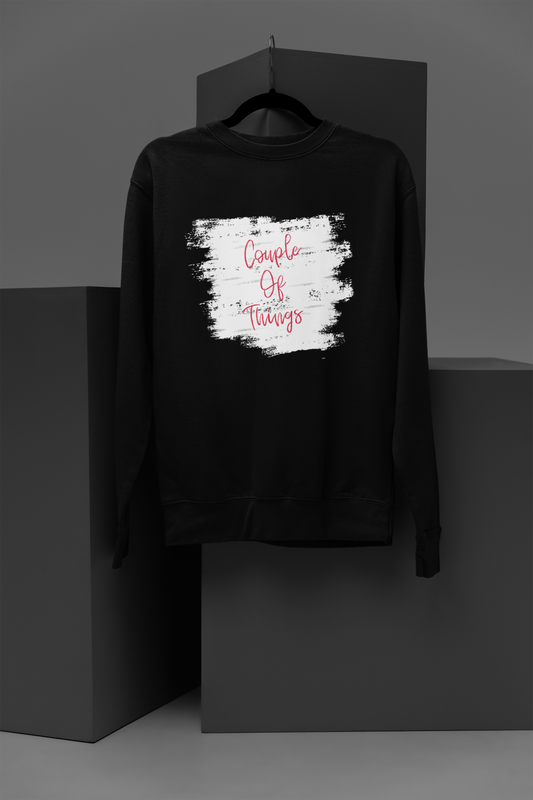 Couple Of Things Signature Black Unisex Sweatshirt | RJ Anmol Collection