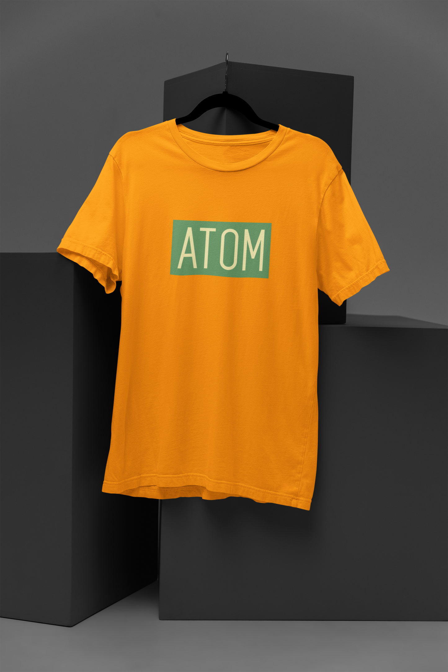 Atom Green Signature Golden Yellow T-Shirt For Men