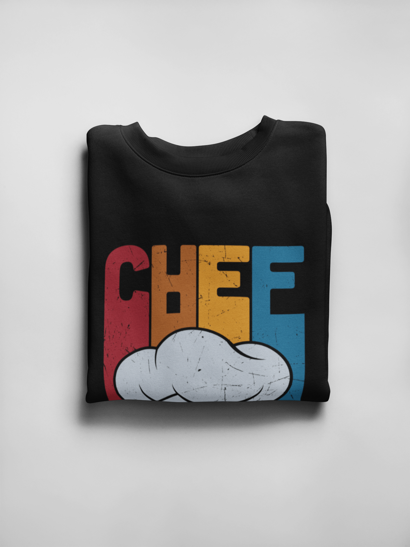 Chef French Terry Oversized Black Unisex T-Shirt | Masterchef Gurkirat Collection | ATOM