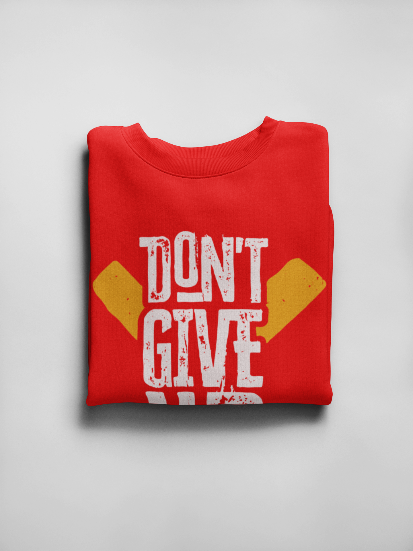 Don't Give Up Dense Oversized Red Unisex T-Shirt | Tarun Kapoor Collection