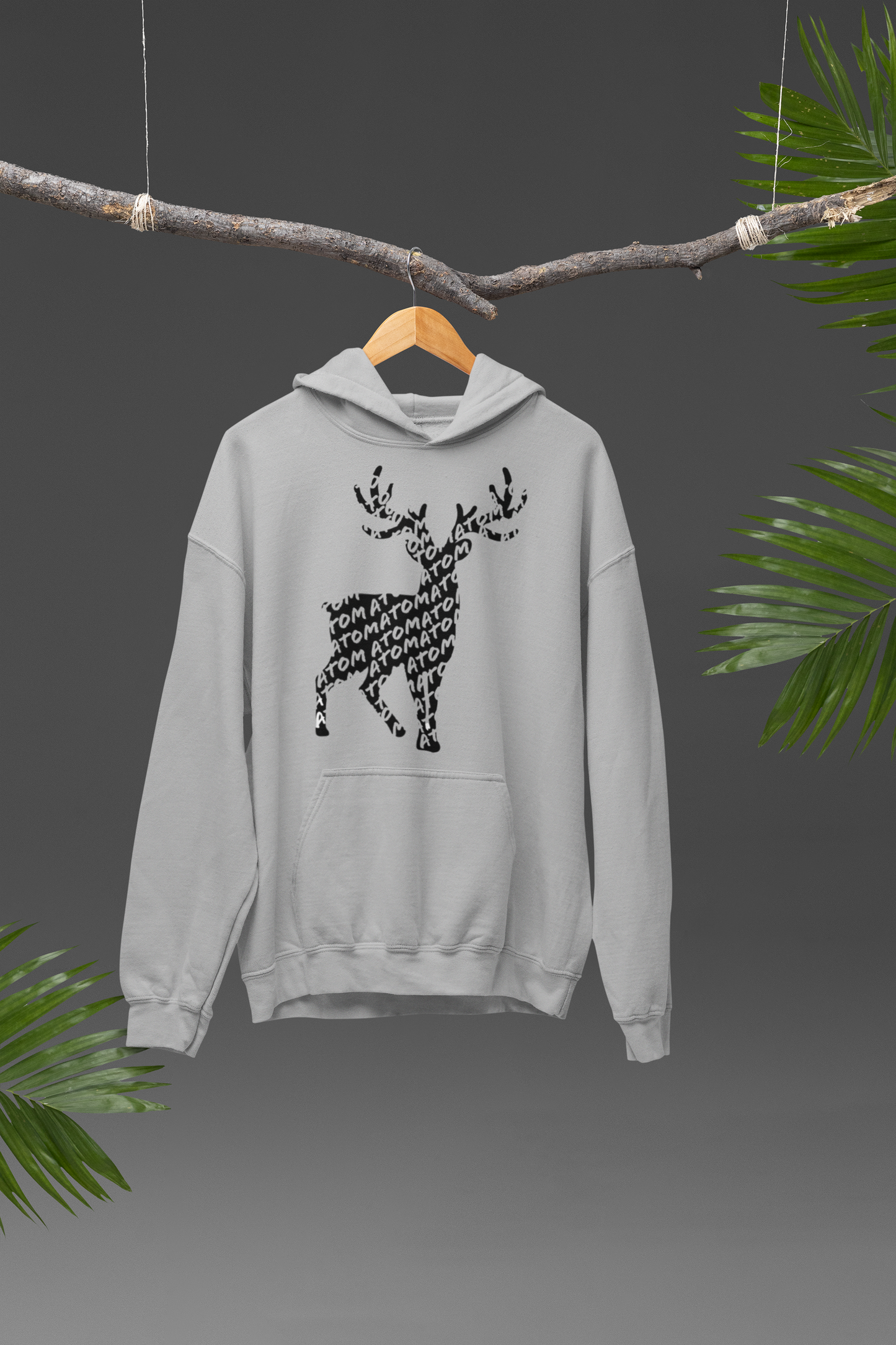 ATOM Signature Melange Grey Hoodie And Jogger Co-ord Set For Men