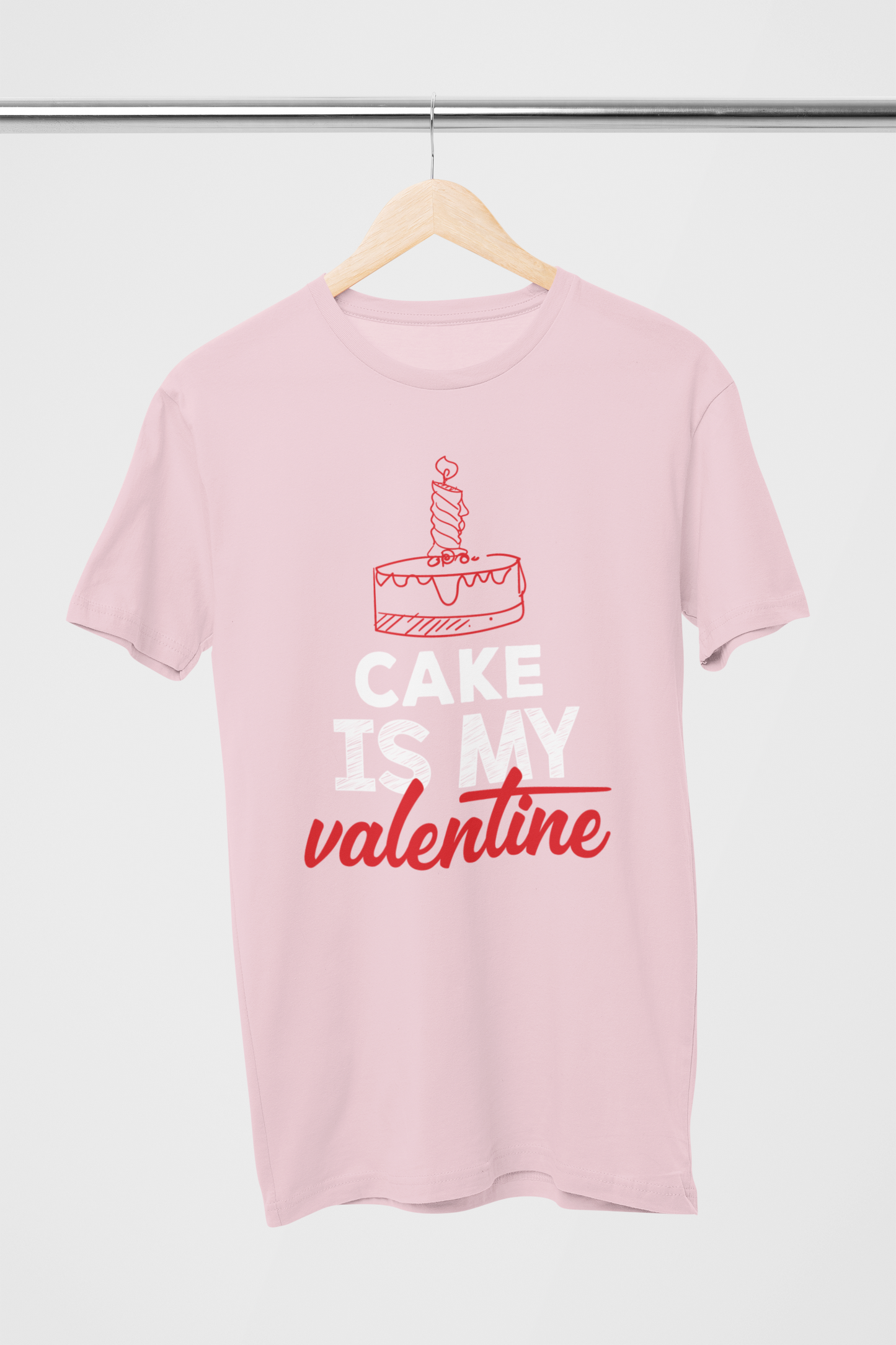 Cake Is My Valentine Unisex Pink Oversized T-Shirt | Masterchef Gurkirat Collection | ATOM