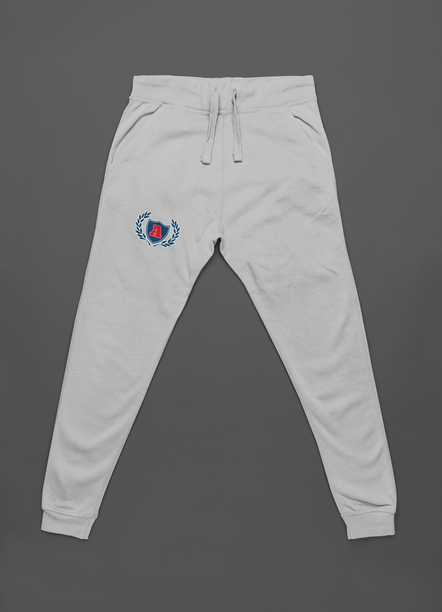 College Athletic Team Melange Grey Hoodie And Jogger Co-ord Set For Men