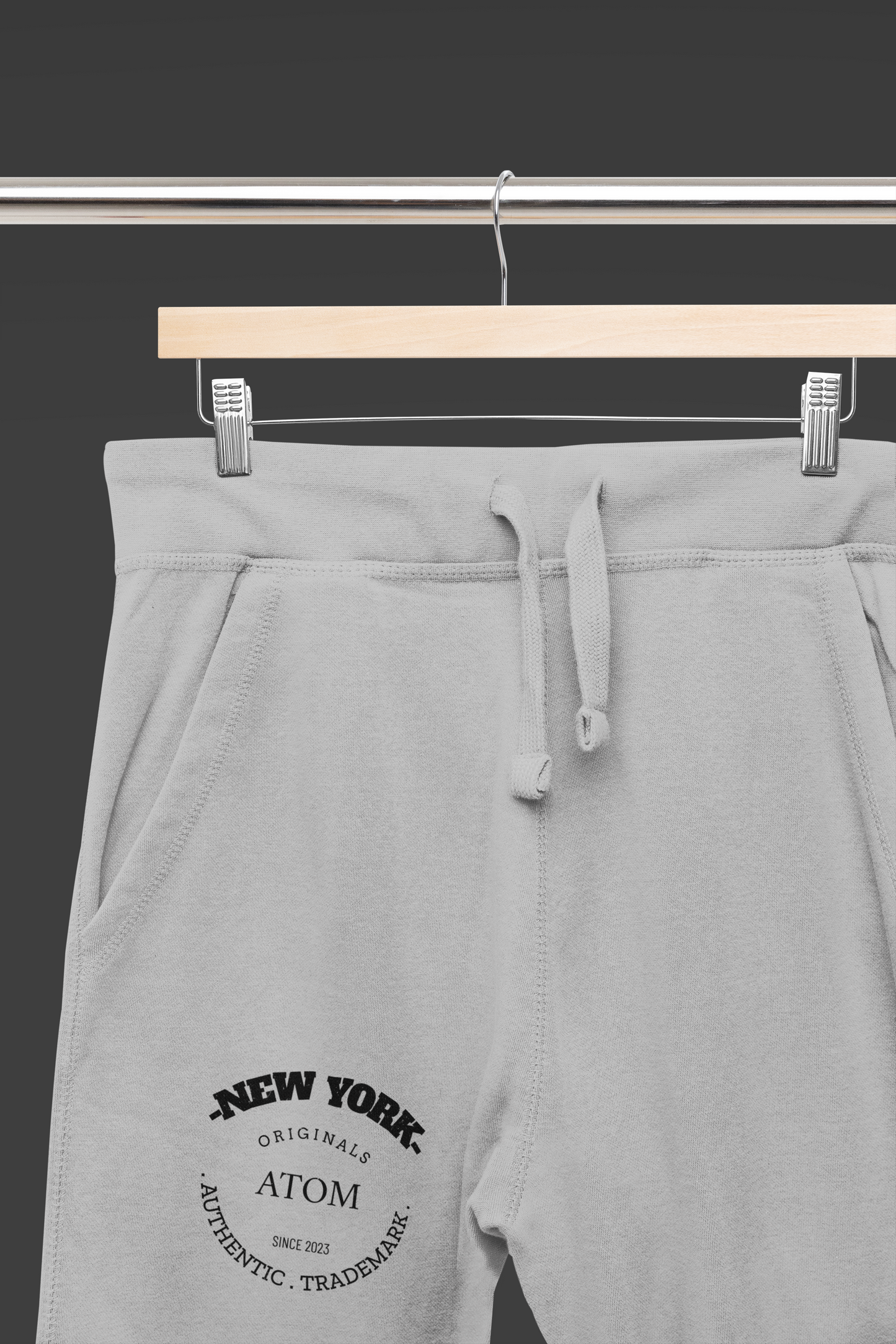ATOM Signature Melange Grey Hoodie And Jogger Co-ord Set For Men