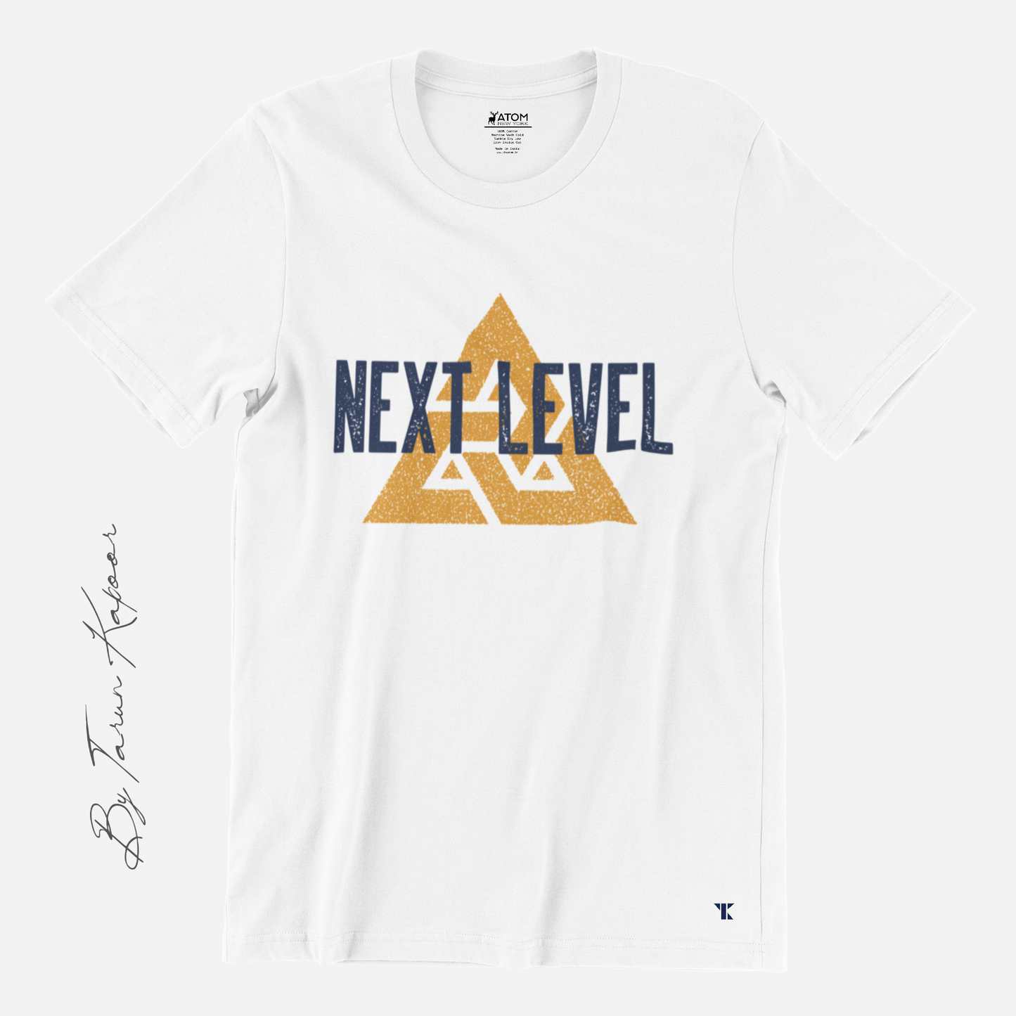 NEXT LEVEL White T-Shirt For Men | Tarun Kapoor Collection