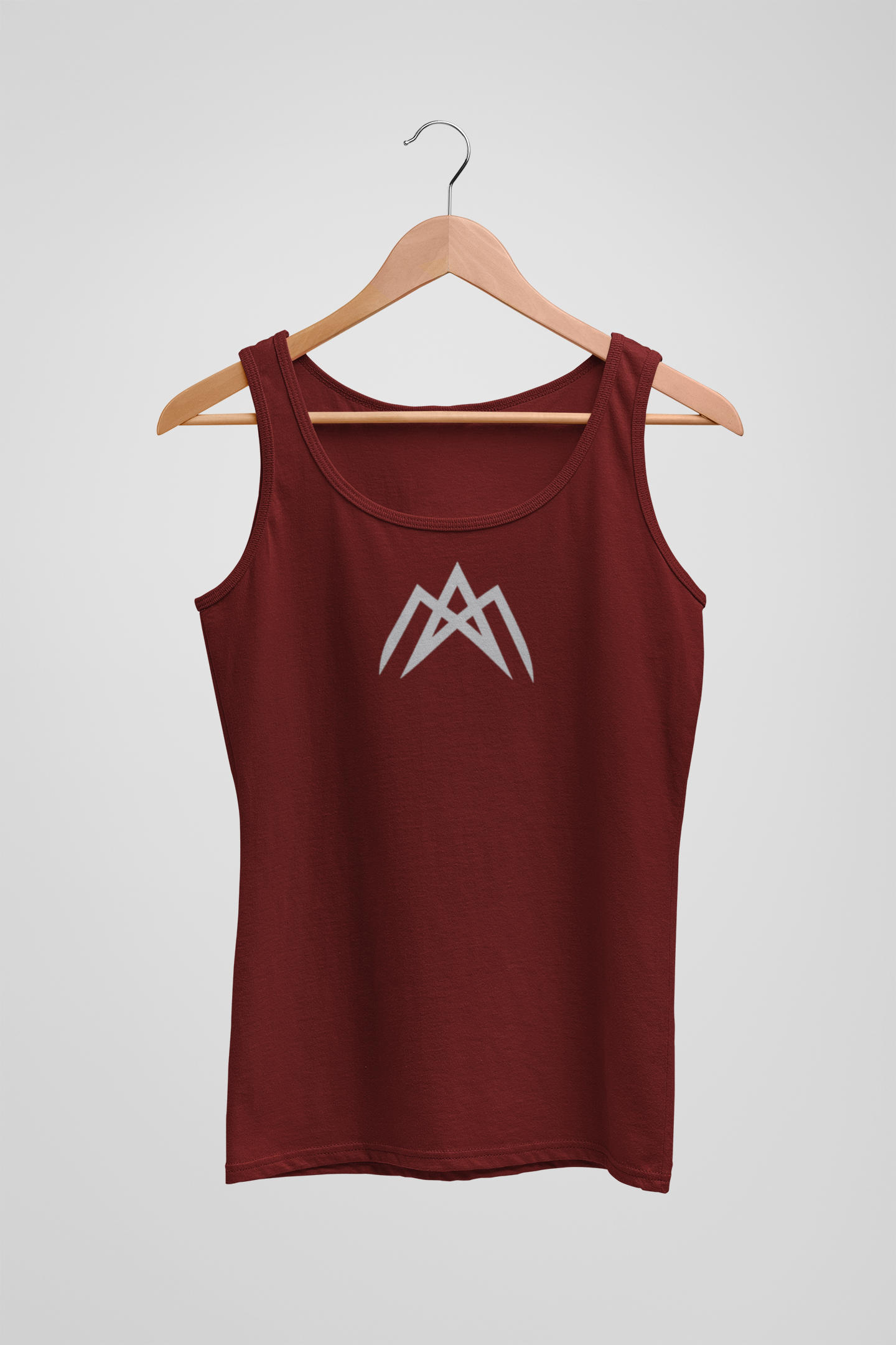 AM Unisex Maroon Round Neck Tank Top | Ashish Mishra Collection | ATOM NEW YORK