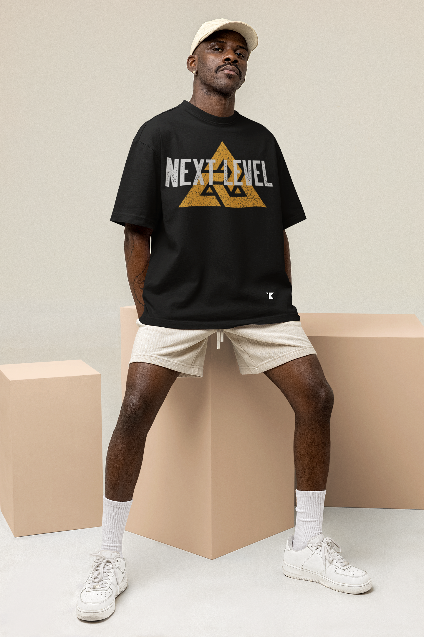 Next Level Dense Oversized Black Unisex T-Shirt | Tarun Kapoor Collection