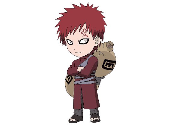 Anime Tshirt For Mens Gaara namikaze