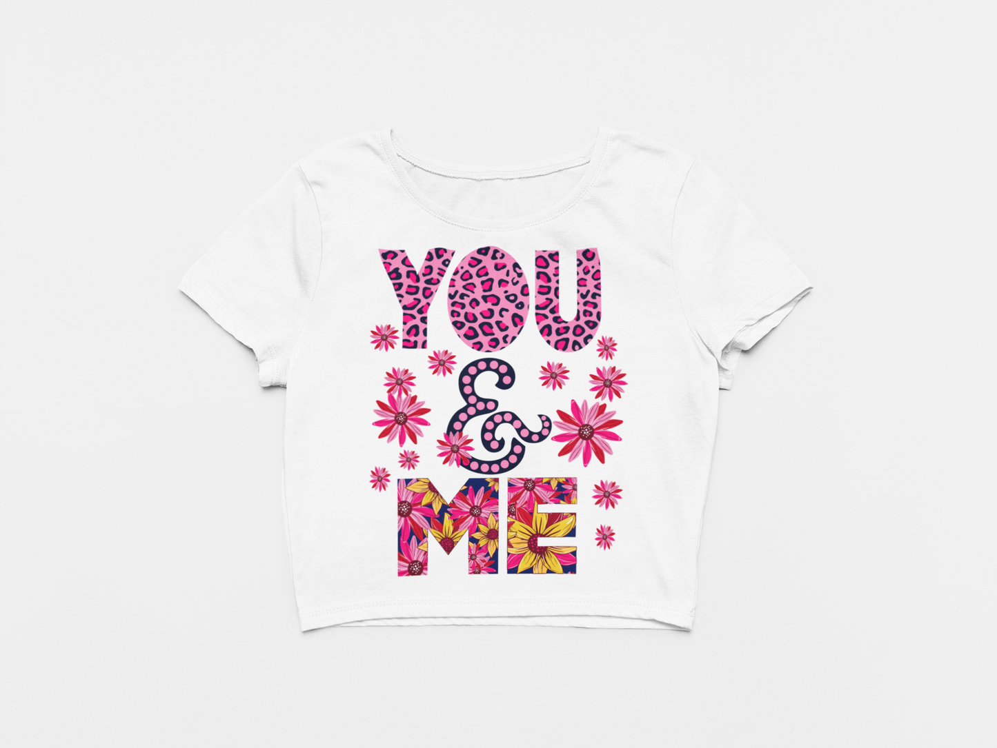 You And Me White Crop Top For Women