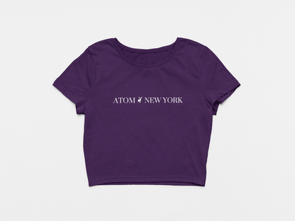 ATOM NEW YORK Signature Purple Crop Top For Women