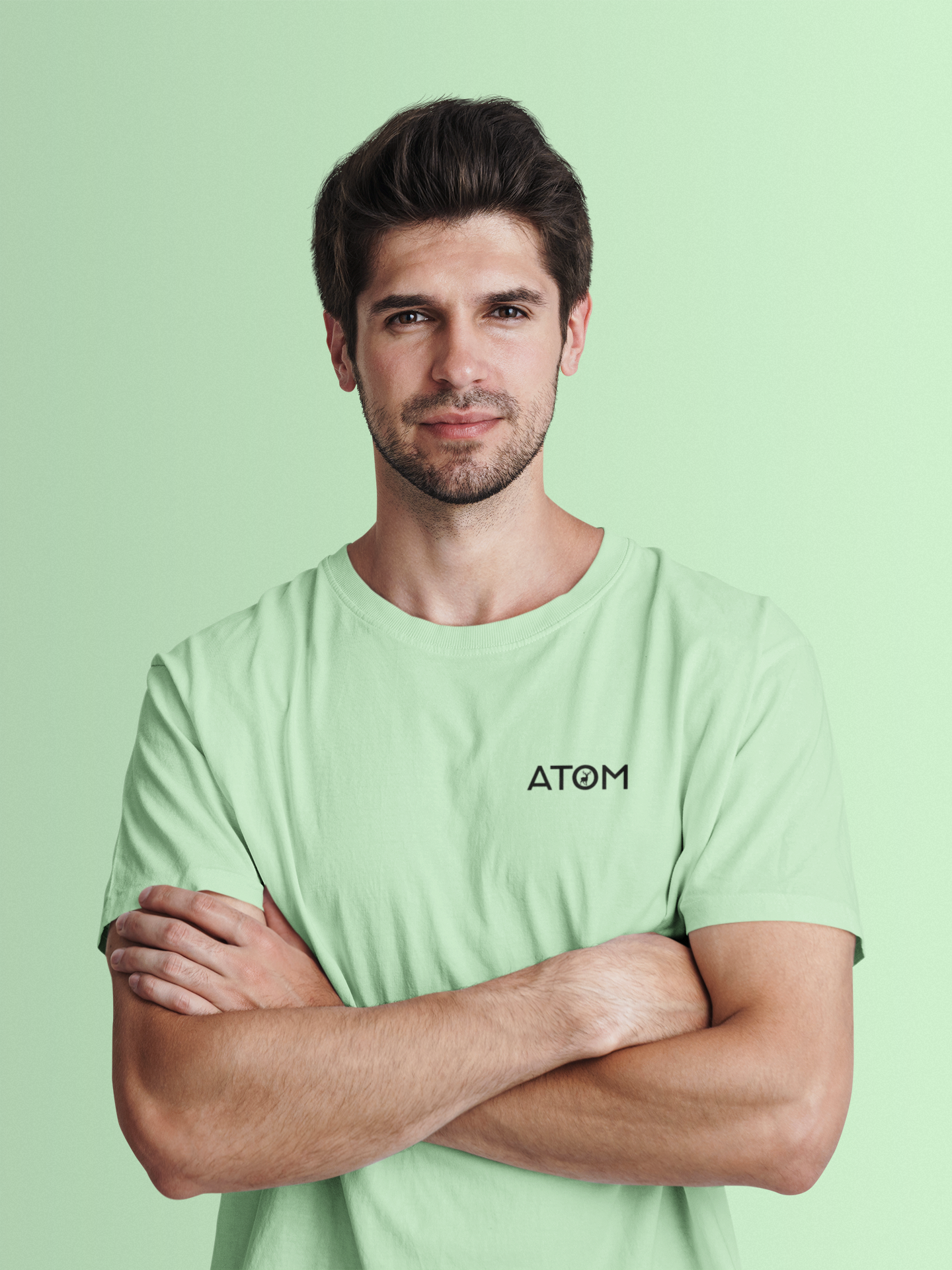 ATOM Logo Jade T-Shirt For Men