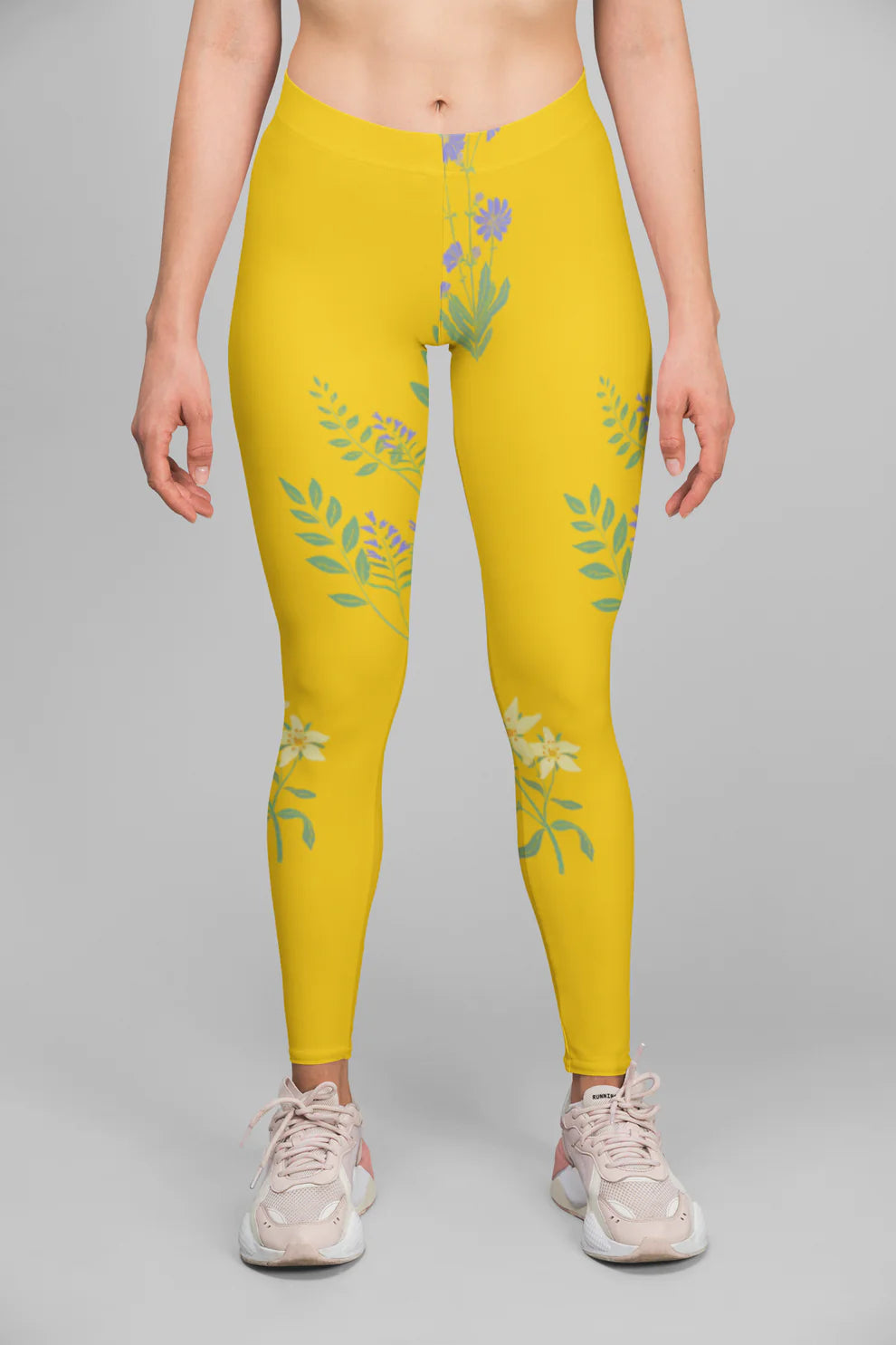 Sunflower Yellow Legging and Black T-shirt Bundle