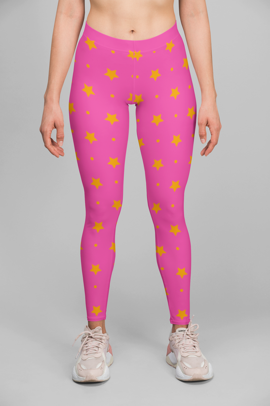 Starry Print Pink Legging