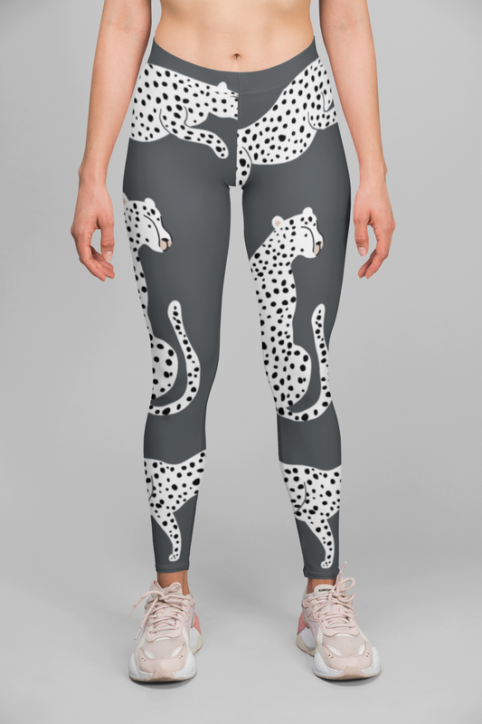 Cheetah Illustration Print Legging