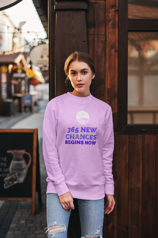 365 New Chances Lavander Sweatshirt For Women