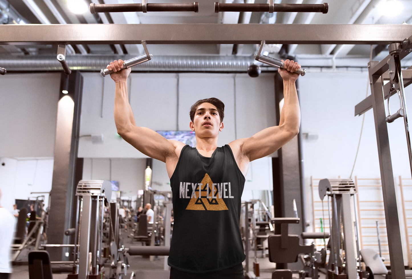 Next Level Black Pure Cotton Tank Top For Men | Tarun Kapoor Collection