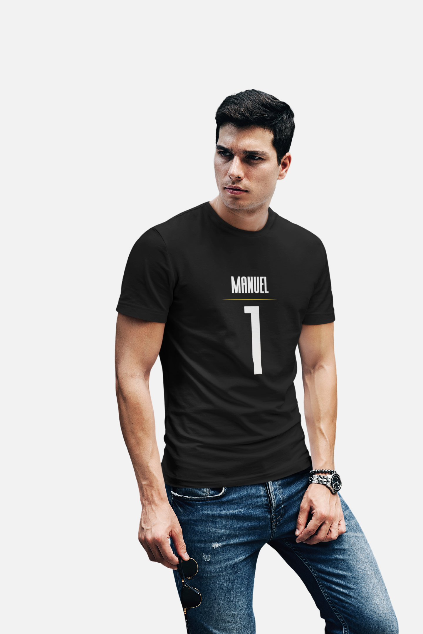 ATOM Signature Manuel 1 Black T-Shirt For Men