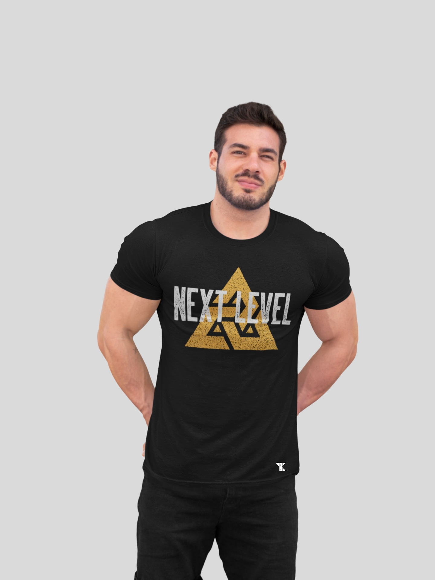 Next Level Black Pure Cotton T-Shirt For Men | Tarun Kapoor Collection