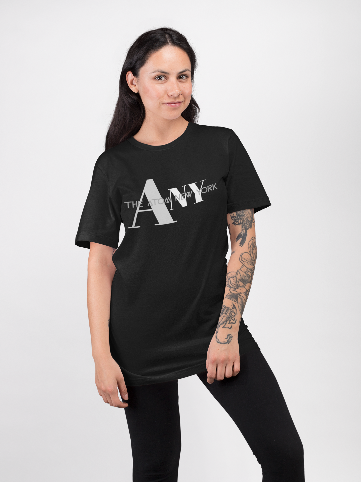 French Terry ANY Black Unisex Oversize T-Shirt